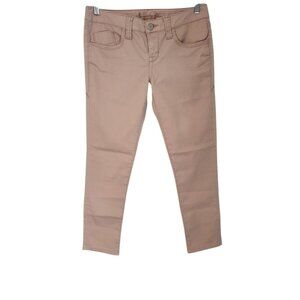 American Rag Jeans Stretch Low Rise‎ Skinny Ankle Pants Light Pink Size 7R EUC